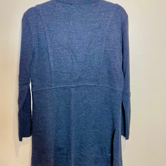 Eileen Fisher Coat merino wool Charcoal Grey - Picture 3 of 8